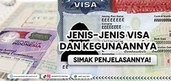 Visa Visitor Adalah Dan Contohnya Dalam Bahasa Indonesia Nya